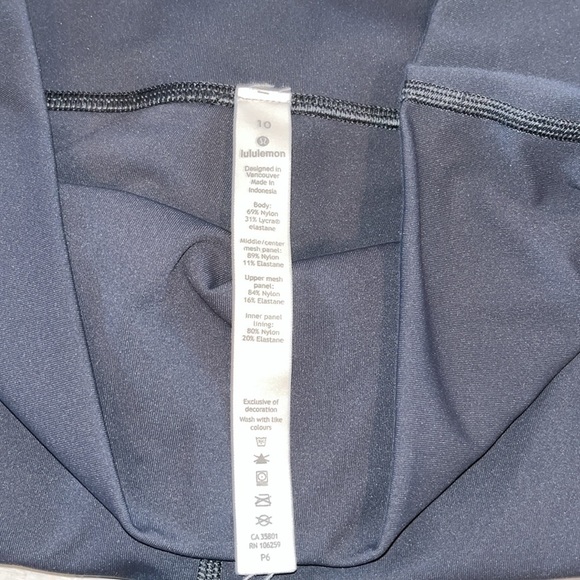 Lululemon Wunder Under High-Rise Tight *Mix & Mesh 28" Melanite | size 10 - Picture 7 of 12